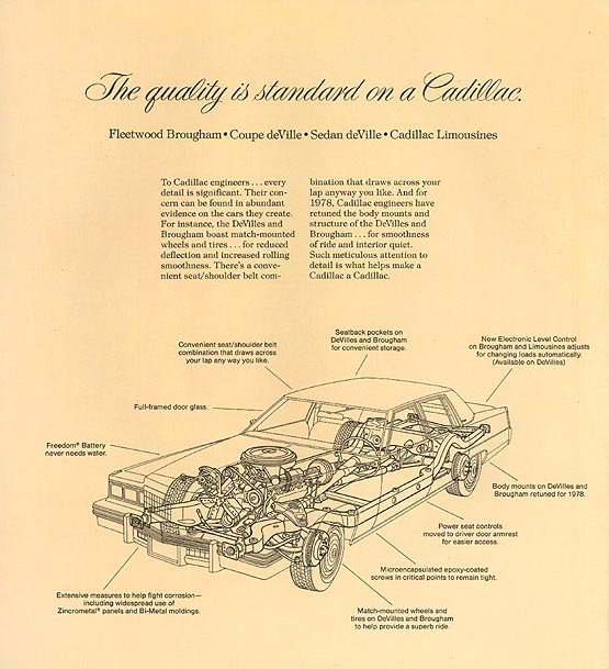 1978 Cadillac Brochure Page 12